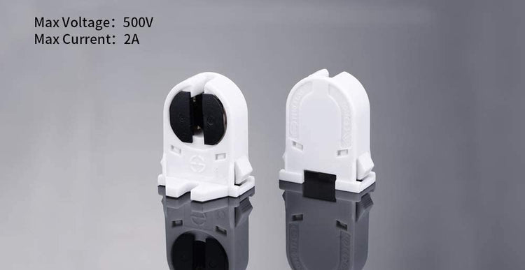 T5 LED Fluorescent Tube Lamp Holder, 8 Pack