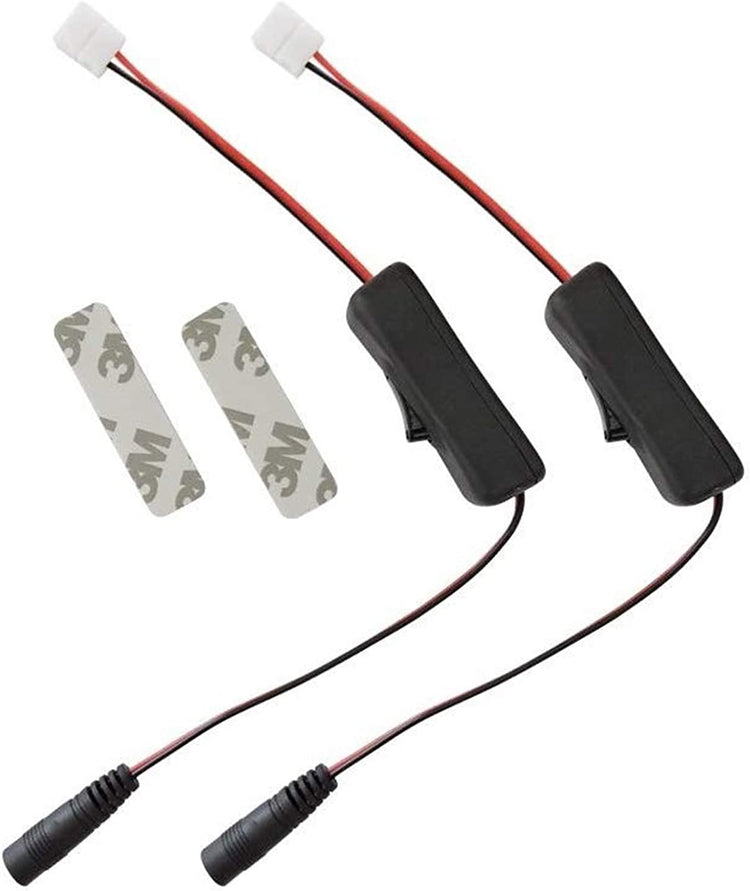 2835 LED Strip Light Connector Adapter with on Off Inline Switch