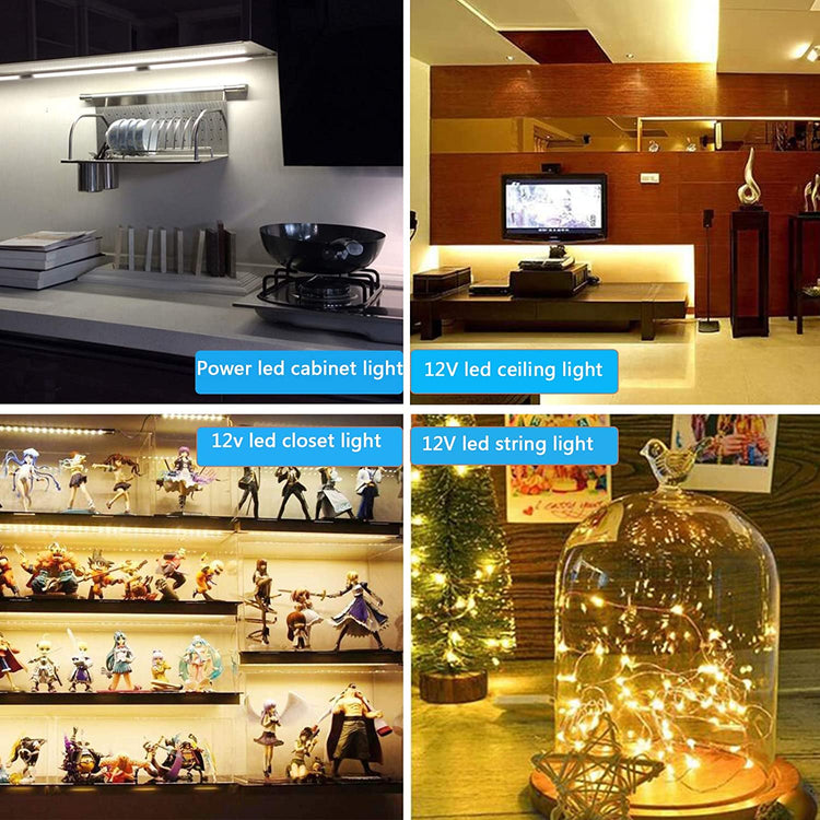 12V Power Supply with Switch for Led Strip,CCTV Camera,Output 2A, 24 Watt Max