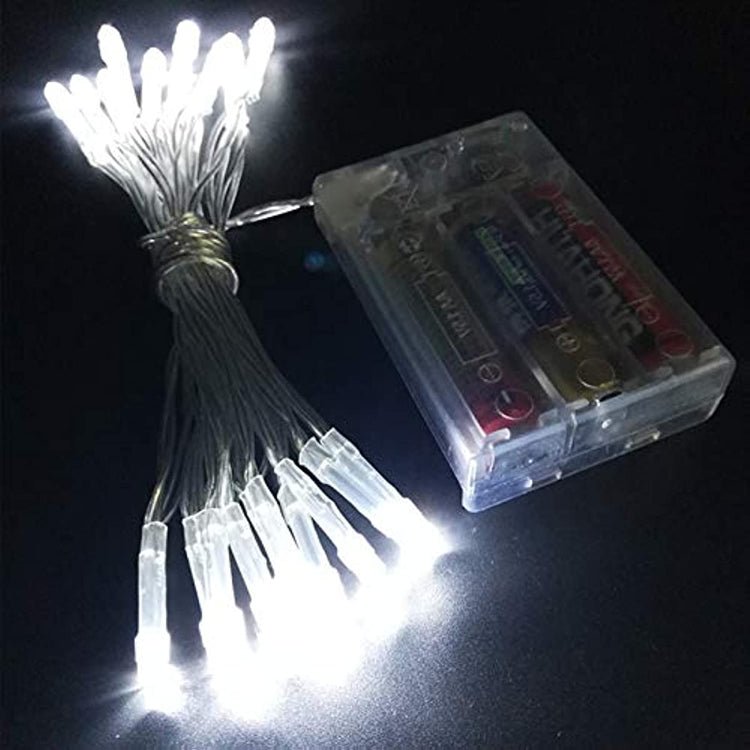 13.12ft Battery Powered Led String Light for Party Wedding Christmas Decorations(White), 10 Pack