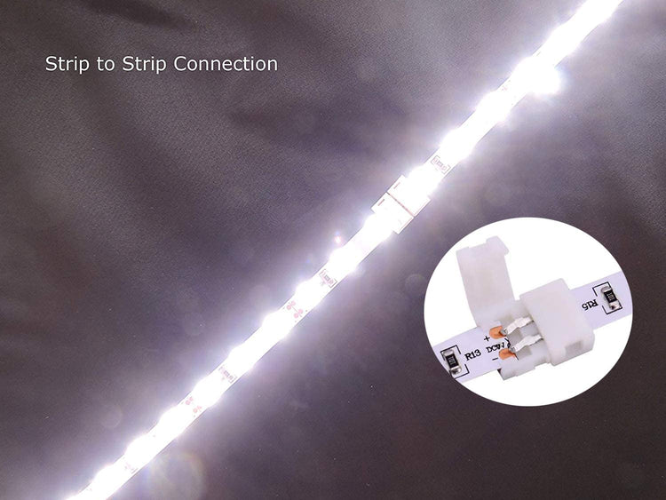 2 pin Led Connector Kit for 8mm Wide 2835 Led Light Strips